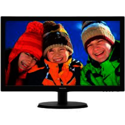 Philips 21.5 1920x1080 5ms VGA DVI-D Black Monitor